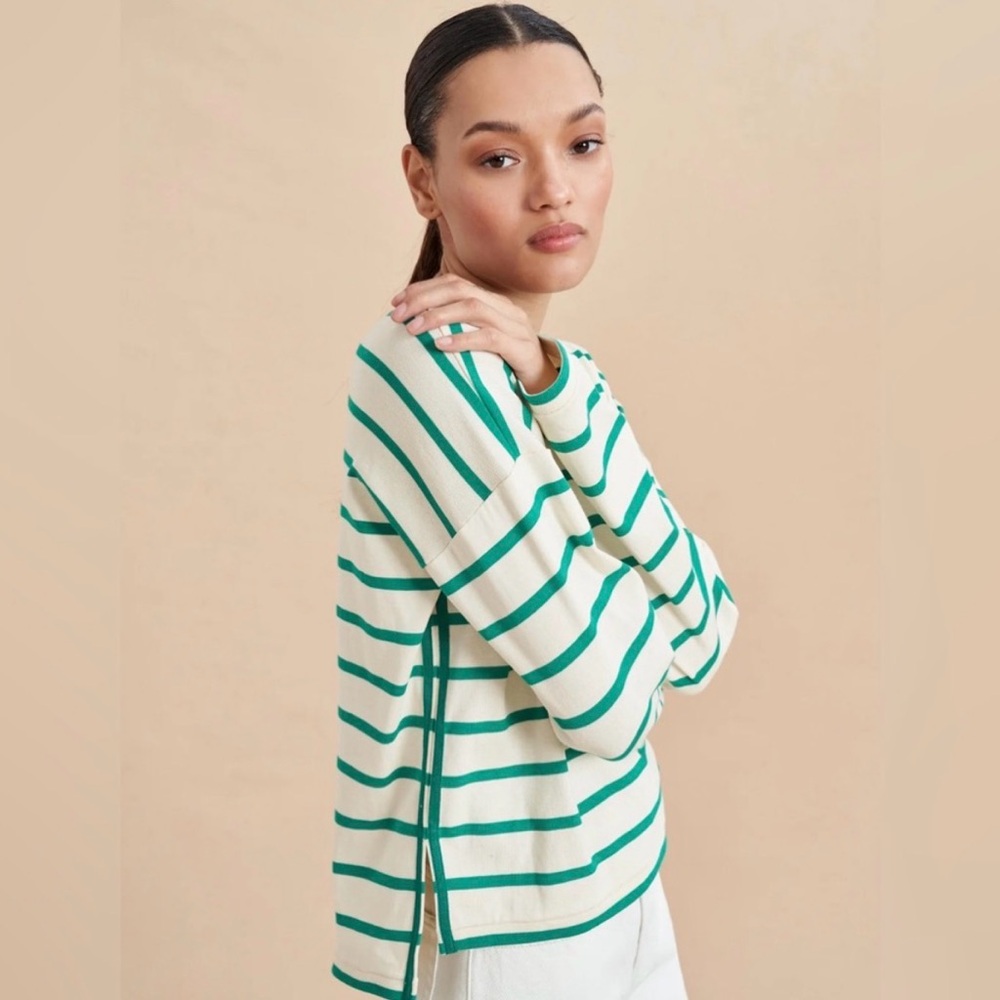 La Ligne Breton long sleeve striped tee